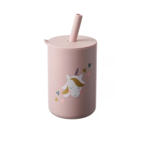 Gobelet-silicone-paille-bébé-licorne