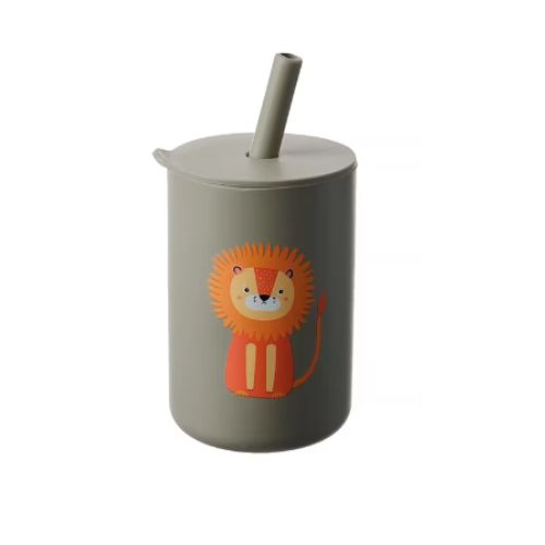 Gobelet-silicone-paille-bébé-lion